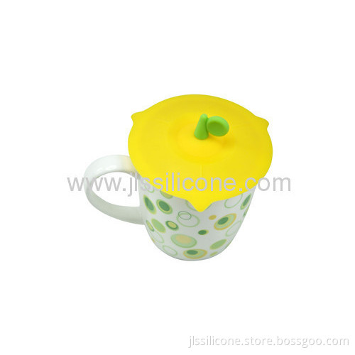 Round Handle Silicone Cup And Glass Lid